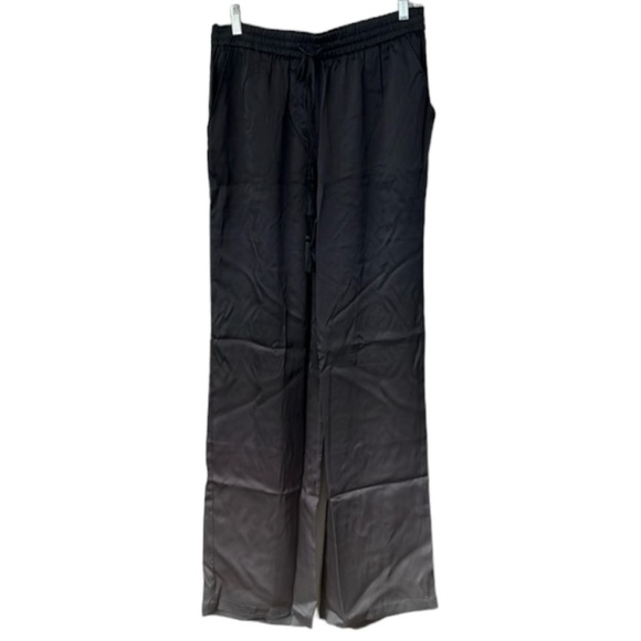 Badgley Mischka Black Ombre Silk Pull On Pants Size M - Picture 1 of 10